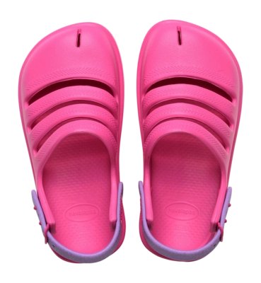 Sandales Havaianas Enfant Clog Pink Flux/Prisma Purple