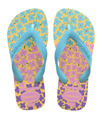 Slipper Havaianas Kids Flores Caja Yellow/Blue
