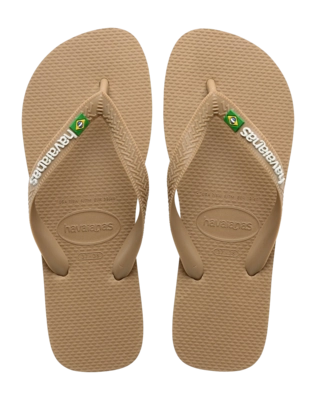 Flip Flops Havaianas Brasil Logo Unisex Rose Gold