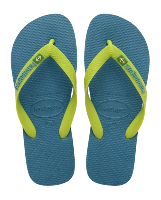 Slipper Havaianas Unisex Brasil Logo Amazonite Blue