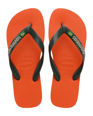 Slipper Havaianas Kids Brasil Logo Sunset Orange