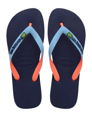 Slipper Havaianas Unisex Brasil Mix Navy/Lavender Blue