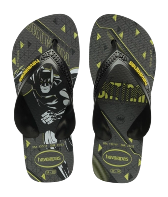 Slipper Havaianas Kids Max Herois Black/Yellow