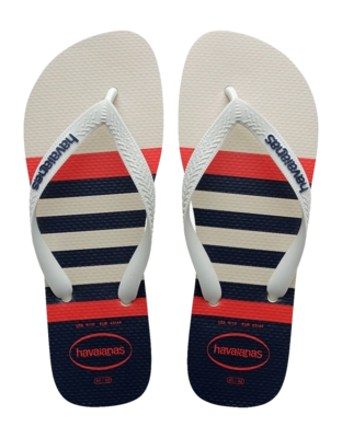 Slipper Havaianas Men Top Nautical White/White/Navy Blue