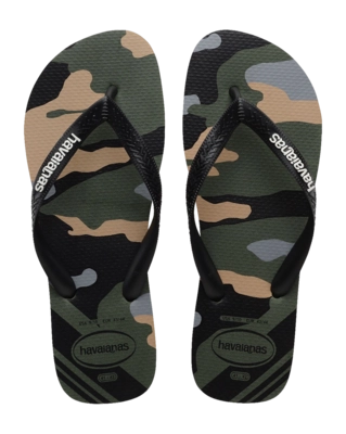 Slipper Havaianas Men Top Camu Green Olive/Black