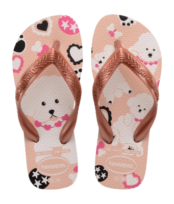 Slipper Havaianas Kids Top Pets Ballet Rose/Golden Blush
