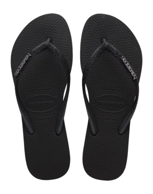 Slipper Havaianas Kids Slim Glitter II Black/Black