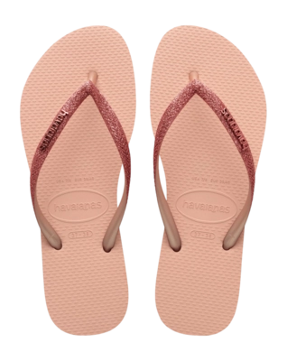 Tongs Havaianas Femme Slim Glitter II Pink/Pink