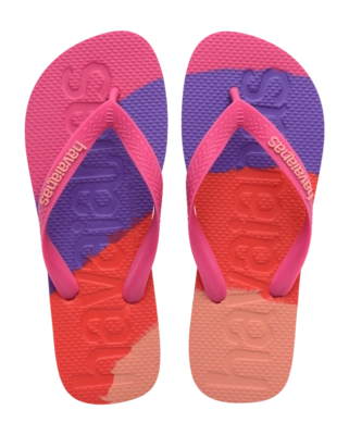 Slipper Havaianas Unisex Top Logomania Colors II Pink Flux