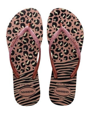 Slipper Havaianas Women Slim Animals Mix Black/Gold