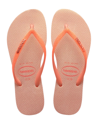 Slipper Havaianas Kids Slim Glitter Iridescent Peach Rose