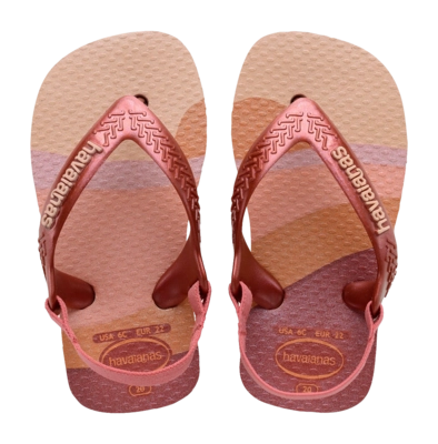 Tongs Havaianas Bébé Mini Moi Ballet Rose/Acajou