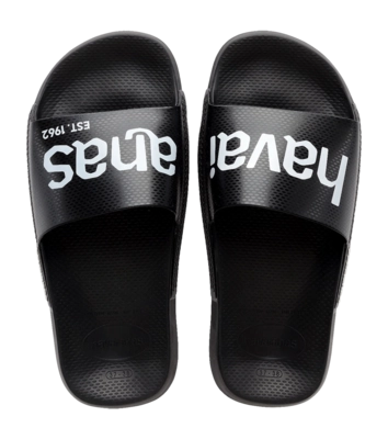 Slipper Havaianas Unisex Slide Classic Logomania Black/Black