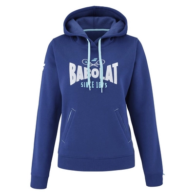 Hoodie Babolat Women Exercise Hood Sweat Estate Blue