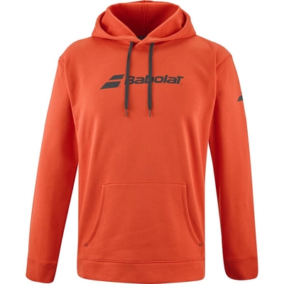 Hoodie Babolat Men Exercise Hood Sweat Fiesta Red