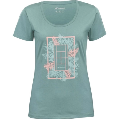 T-Shirt de Tennis Babolat Femme Exercice Message Tee W Trellis