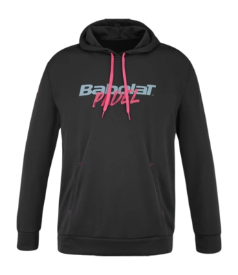 Pull à Capuche Babolat Homme Padel Hood Sweat Black Black