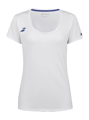 Tennisshirt Babolat Women Play Cap Sleeve Top White