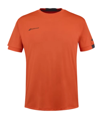 Tennisshirt Babolat Men Play Crew Neck Tee Fiesta Red