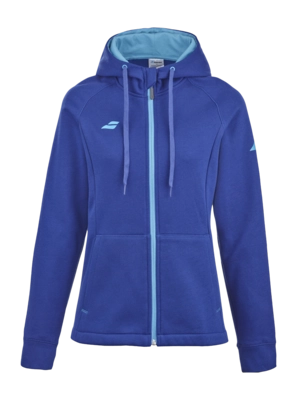 Trainingsjacke Babolat Exercise Hood Jacket W Damen Sodalite Blue