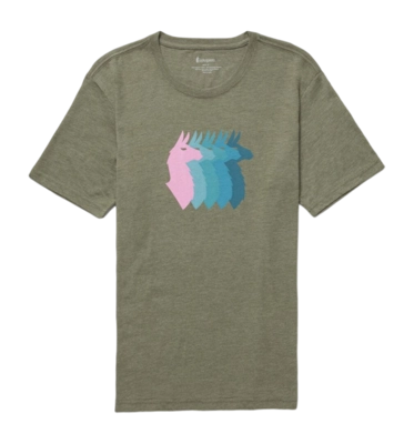 T-Shirt Cotopaxi Men Llama Sequence Organic Fatigue 24