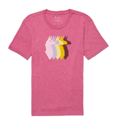 T-Shirt Cotopaxi Women Llama Sequence Organic Sangria