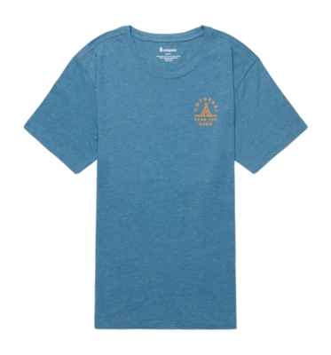 T-Shirt Cotopaxi Men Llama Map Organic Blue Spruce