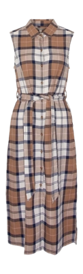 Jurk Barbour Women Caroline Midi Dress Primrose Hessian Tartan