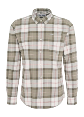Chemise Barbour Homme Lewis Tailored Shirt Glenmore Olive Tartan