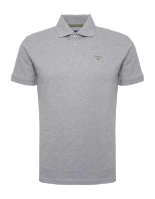 Polo Barbour Men Lightweight Sports Grey Marl