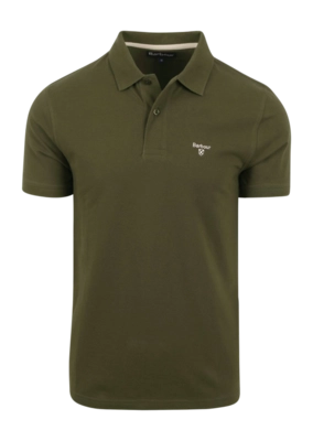 Polo Barbour Men Lightweight Sports Dk Olive