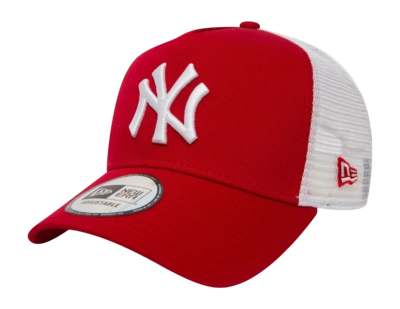 Casquette New Era League Essential 9FORTY EF Trucker New York Yankees Red White