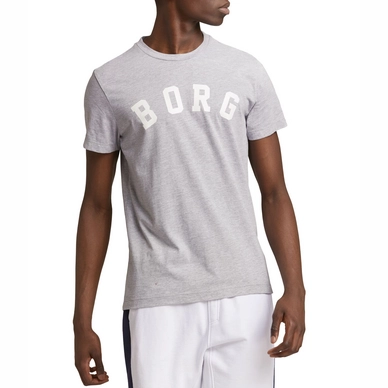 T-Shirt Björn Borg Borg Light Grey Melange Herren