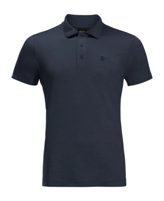 Polo Shirt Jack Wolfskin Men Travel Polo Shirt Night Blue '24
