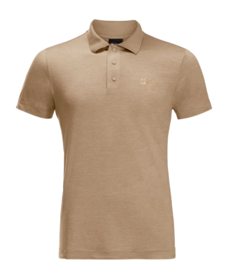 Polo Jack Wolfskin Homme Travel Polo Sand Storm