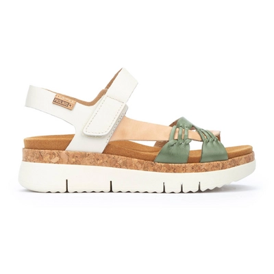Sandalen Pikolinos Palma W4N-0968C3 Damen White Pink Mint Green