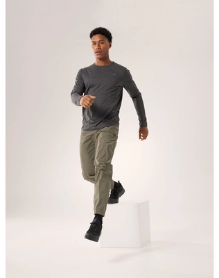 4---S24-X000007665-Cormac-Crew-Neck-Shirt-LS-Black-Heather-Full-Body
