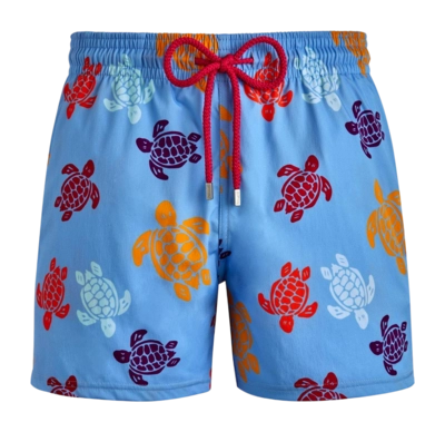 Zwembroek Vilebrequin Men Tortues Multicolores Flax Flower