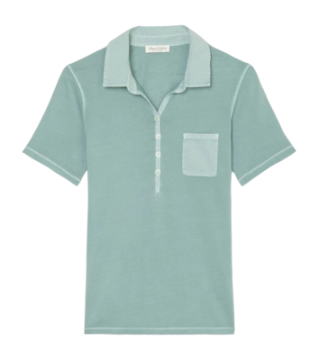 Polo Marc O'Polo Femme 404205553037 Soft Teal