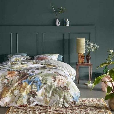 Dekbedovertrek At Home by Beddinghouse Forever Flowers Groen Katoen