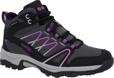 Wandelschoen Hi-Tec Women Bobcat Mid Wp Black / Charcoal / Purple