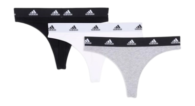 Sous-Vêtement Adidas Women Thong Assorted 1 (3 Pack)