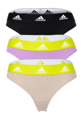 Ondergoed Adidas Women Thong Assorted 2 (3 Pack)