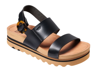 Sandaal Reef Women Vista Hi Buckle Black Tan