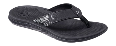 Slipper Reef Women Santa Ana Black White