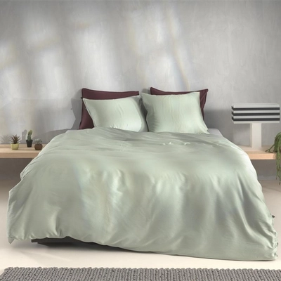 Dekbedovertrek Zo! Home Fiori-di-Satinado Foam-Green Satijn