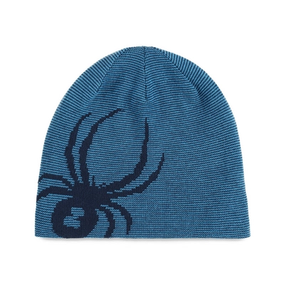 Bonnet Spyder Homme Reversible Innsbruck Aether Blue
