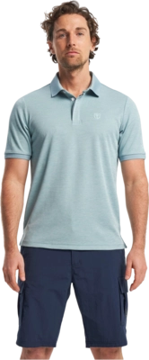 Polo Tenson Men TXlite Melange Polo Stone Blue