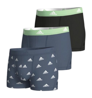 Boxershort Adidas Men Active Flex Trunk Assorted 925 (3 Pack)