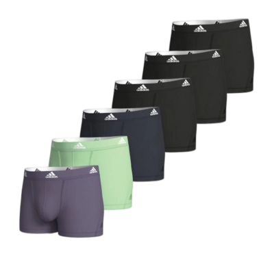 Caleçon Adidas Men Active Flex Trunk Assorti 931 (Pack de 6)